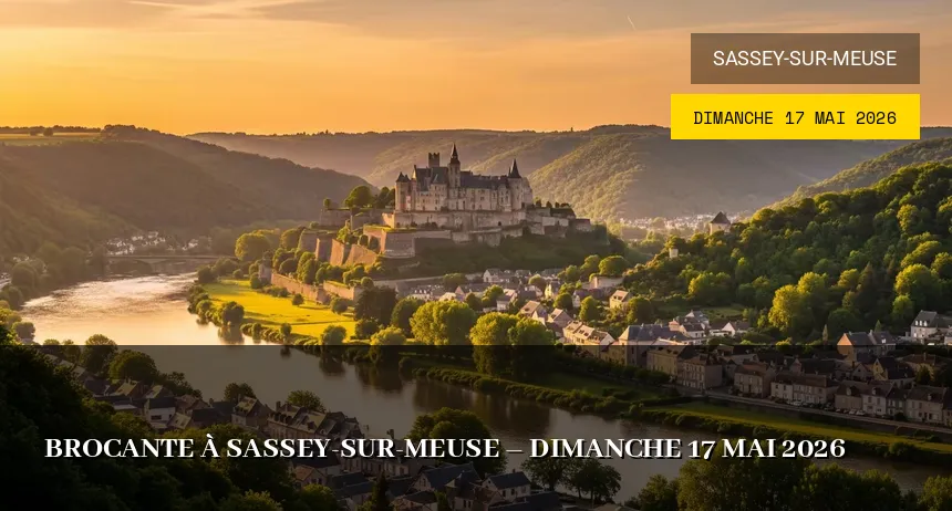 Affiche de l'événement : Brocante à Sassey-sur-Meuse – Dimanche 21 Juin 2026