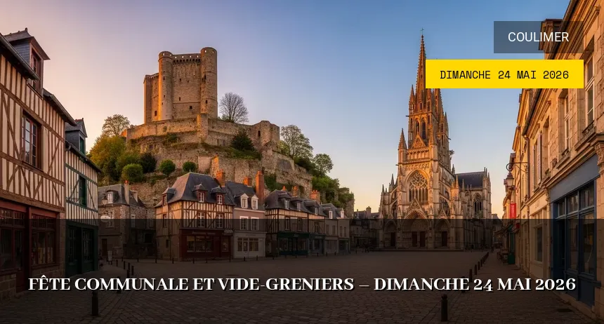 Affiche de l'événement : Fête Communale et Vide-Greniers – Dimanche 24 Mai 2026