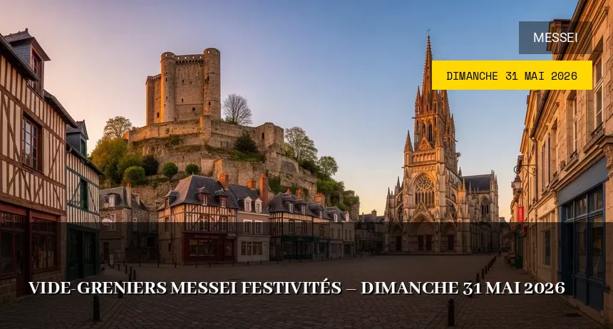 Affiche de l'événement : Vide-greniers Messei Festivités – Dimanche 31 Mai 2026