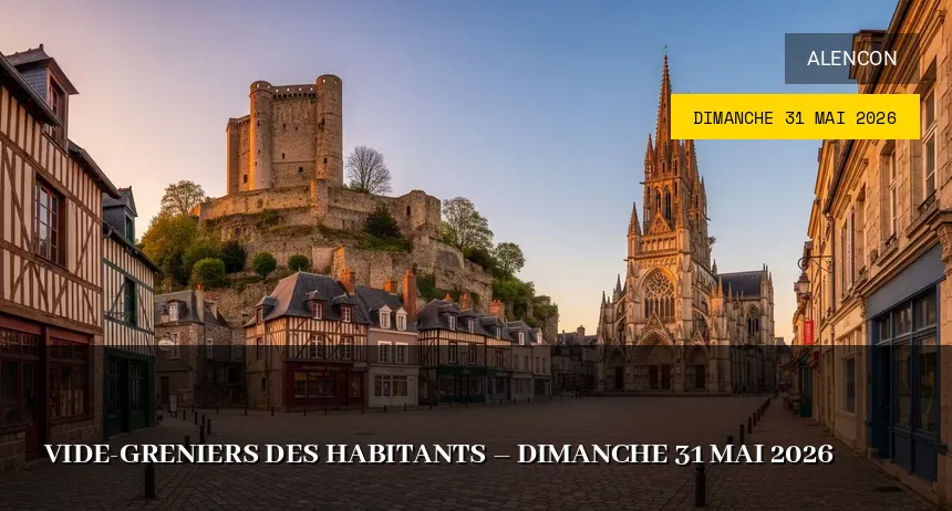 Affiche de l'événement : Vide-greniers des habitants – Dimanche 31 Mai 2026
