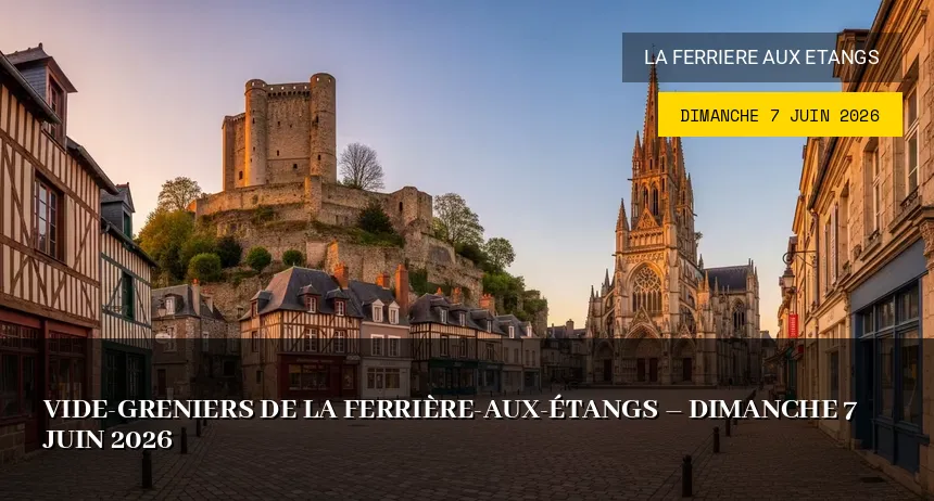 Affiche de l'événement : Vide-Greniers de La Ferrière-aux-Étangs – Dimanche 7 Juin 2026