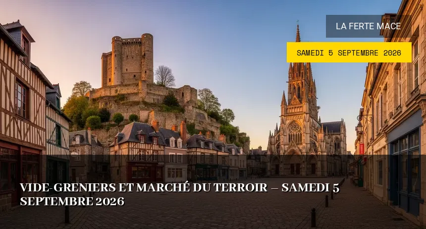 Affiche de l'événement : Vide-greniers et Marché du Terroir – Samedi 5 Septembre 2026