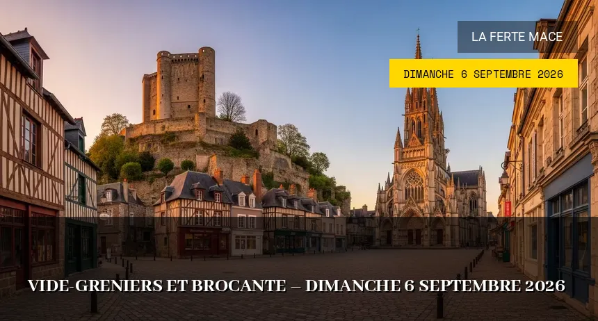 Affiche de l'événement : Vide-greniers et brocante – Dimanche 6 Septembre 2026