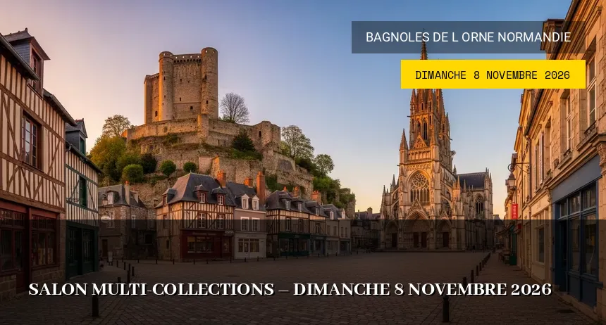 Affiche de l'événement : Salon Multi-Collections – Dimanche 8 Novembre 2026