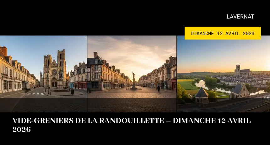 Affiche de l'événement : Vide-greniers de la Randouillette – Dimanche 12 Avril 2026