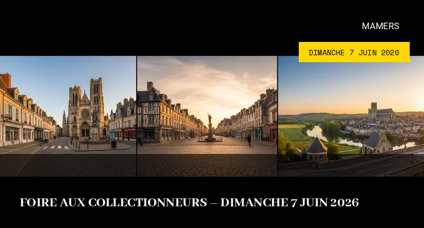 Affiche de l'événement : Foire aux collectionneurs – Dimanche 7 Juin 2026
