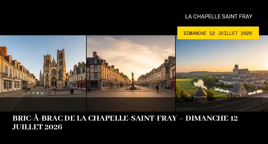 Affiche de l'événement : Bric-à-brac de La Chapelle-Saint-Fray – Dimanche 12 Juillet 2026