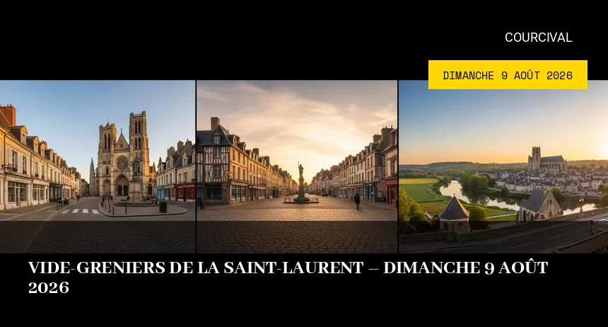 Affiche de l'événement : Vide-greniers de la Saint-Laurent – Dimanche 9 Août 2026