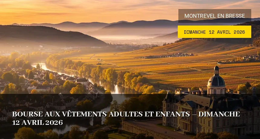 Affiche de l'événement : Bourse aux Vêtements Adultes et Enfants – Dimanche 12 Avril 2026