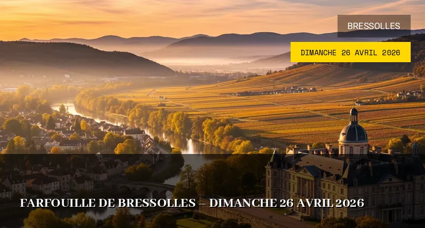 Affiche de l'événement : Farfouille de Bressolles – Dimanche 26 Avril 2026