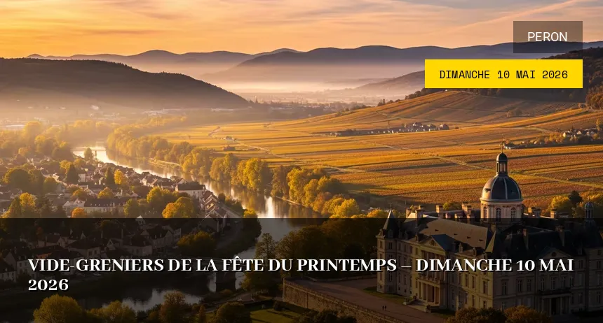 Affiche de l'événement : Vide-greniers de la Fête du Printemps – Dimanche 10 Mai 2026