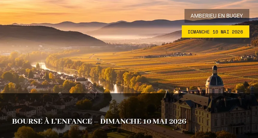 Affiche de l'événement : Bourse à l&rsquo;enfance – Dimanche 10 Mai 2026