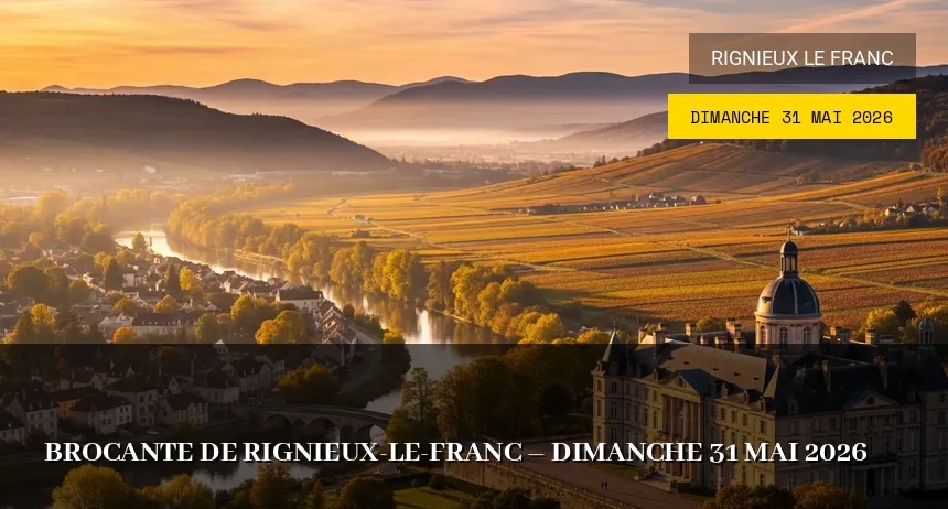 Affiche de l'événement : Brocante de Rignieux-le-Franc – Dimanche 31 Mai 2026