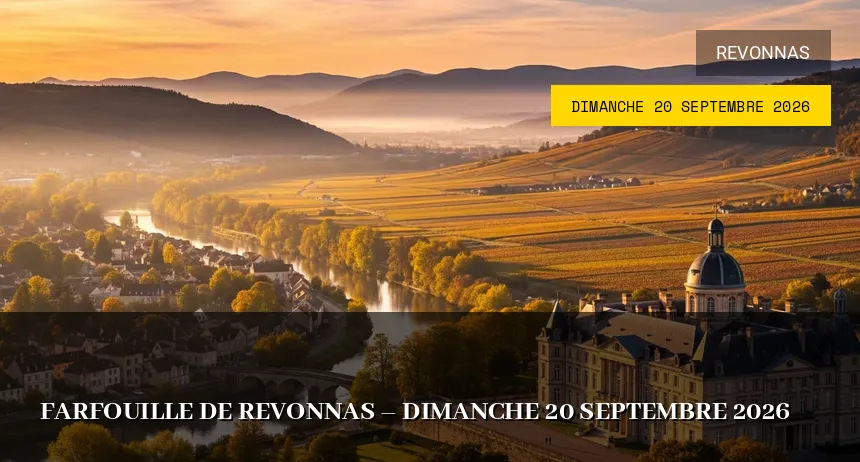 Affiche de l'événement : Farfouille de Revonnas – Dimanche 20 Septembre 2026