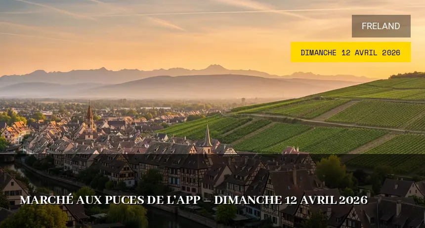 Affiche de l'événement : Marché aux puces de l&rsquo;APP – Dimanche 12 Avril 2026