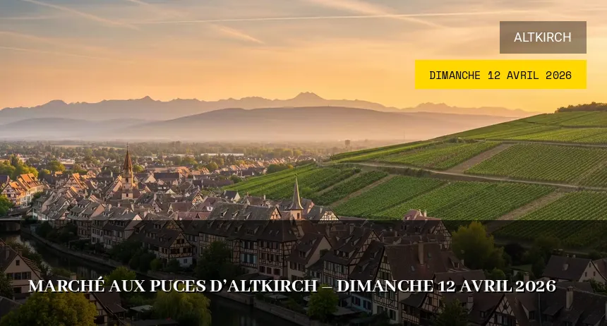Affiche de l'événement : Marché aux puces d&rsquo;Altkirch – Dimanche 12 Avril 2026
