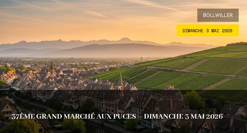 Affiche de l'événement : 37ème Grand Marché aux Puces – Dimanche 3 Mai 2026