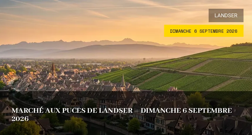 Affiche de l'événement : Marché aux puces de Landser – Dimanche 6 Septembre 2026