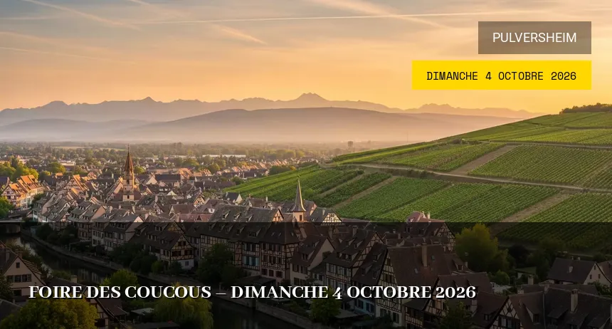 Affiche de l'événement : Foire des Coucous – Dimanche 4 Octobre 2026