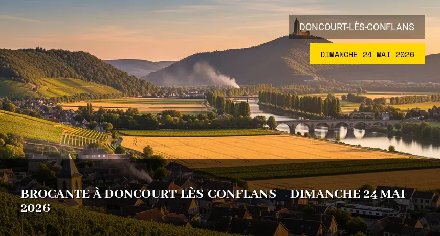 Affiche de l'événement : Brocante à Doncourt-Lès-Conflans – Dimanche 24 Mai 2026