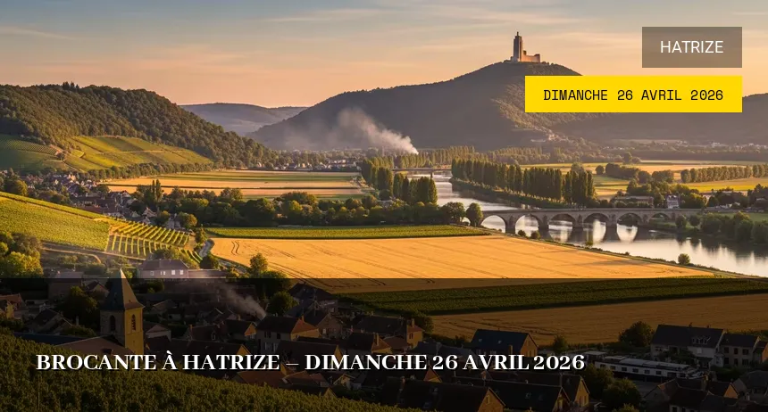 Affiche de l'événement : Brocante à Hatrize – Dimanche 26 Avril 2026