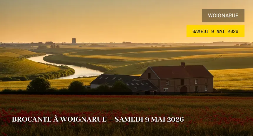 Affiche de l'événement : Brocante à Woignarue – Samedi 9 Mai 2026