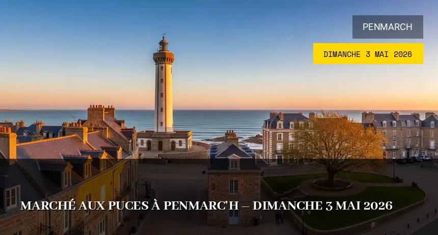 Affiche de l'événement : Marché aux puces de l&rsquo;école Saint-Joseph à Penmarc&rsquo;h – Dimanche 3 Mai 2026