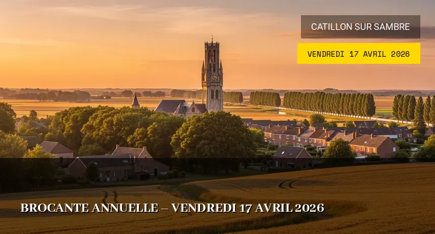Affiche de l'événement : Brocante annuelle – Vendredi 17 Avril 2026