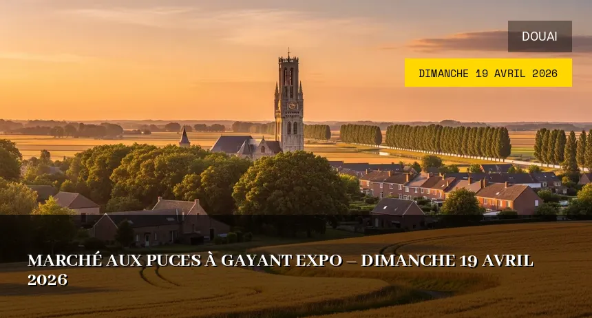 Affiche de l'événement : Marché aux Puces à Gayant Expo – Dimanche 19 Avril 2026