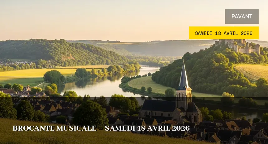Affiche de l'événement : Brocante musicale – Samedi 18 Avril 2026