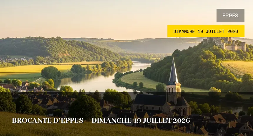 Affiche de l'événement : Brocante d&rsquo;Eppes – Dimanche 19 Juillet 2026