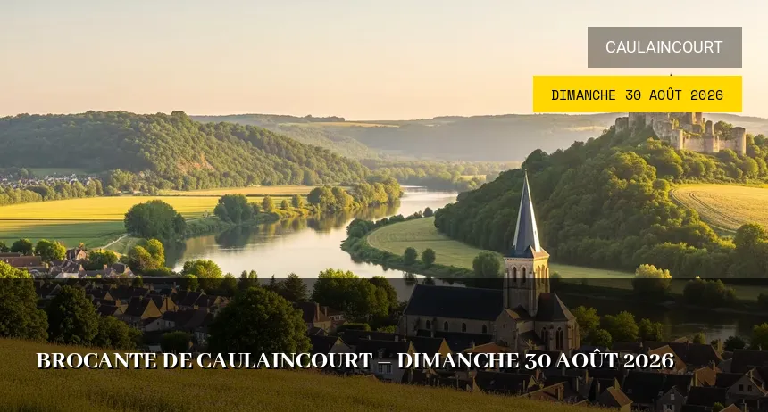 Affiche de l'événement : Brocante de Caulaincourt – Dimanche 30 Août 2026