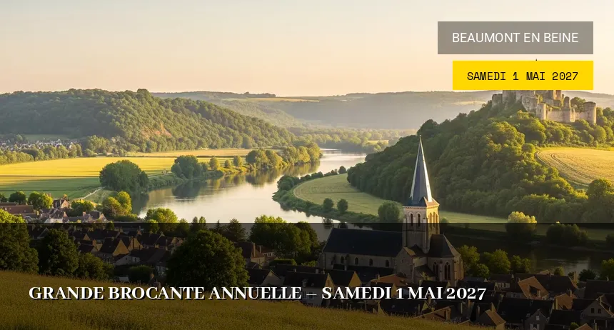 Affiche de l'événement : Grande Brocante Annuelle – Samedi 1 Mai 2027