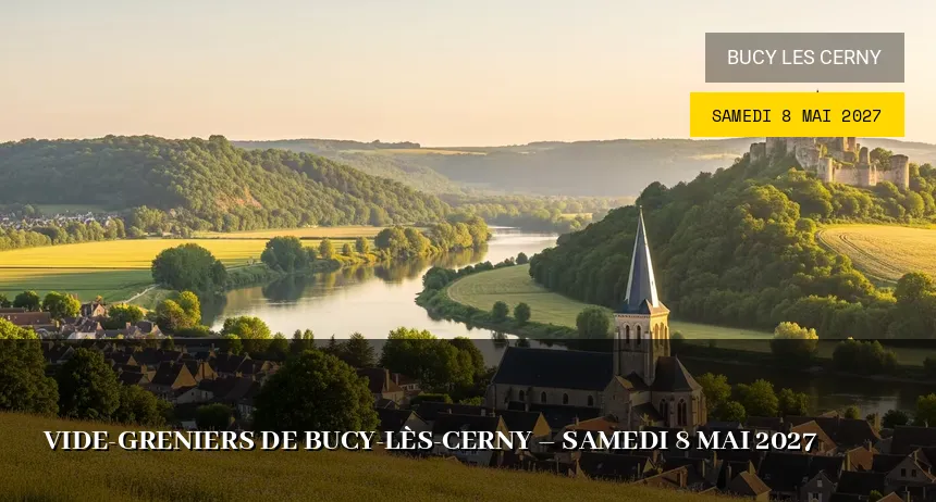 Affiche de l'événement : Vide-greniers de Bucy-lès-Cerny – Samedi 8 Mai 2027