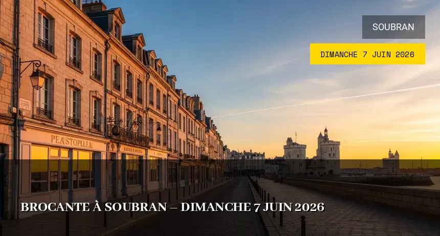 Affiche de l'événement : Brocante à Soubran – Dimanche 7 Juin 2026