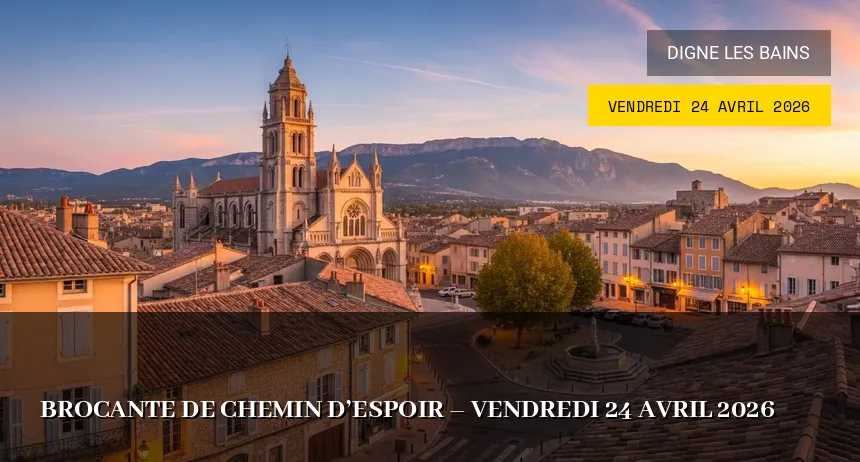Affiche de l'événement : Brocante de Chemin d&rsquo;Espoir – Vendredi 24 Avril 2026