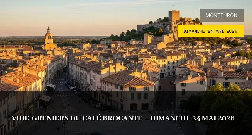 Affiche de l'événement : Vide-greniers du Café Brocante – Dimanche 24 Mai 2026