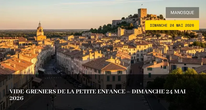 Affiche de l'événement : Vide-greniers de la Petite Enfance – Dimanche 24 Mai 2026