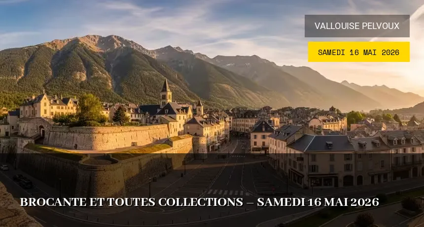 Affiche de l'événement : Brocante et toutes collections – Samedi 16 Mai 2026