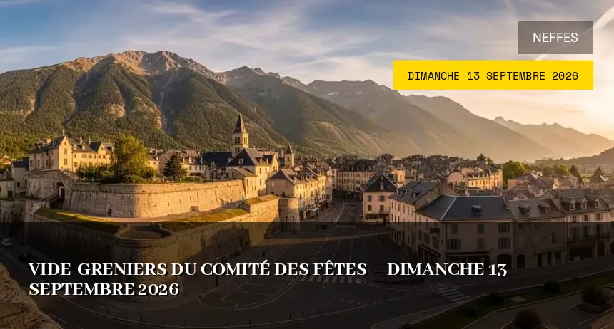 Affiche de l'événement : Vide-greniers du comité des fêtes – Dimanche 13 Septembre 2026