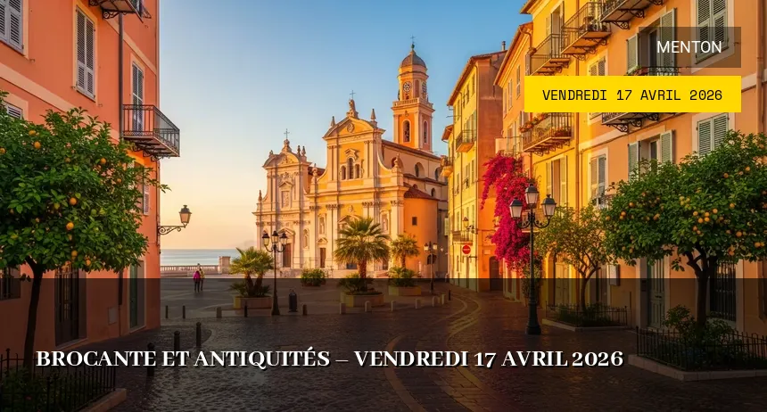 Affiche de l'événement : Brocante et Antiquités – Vendredi 17 Avril 2026
