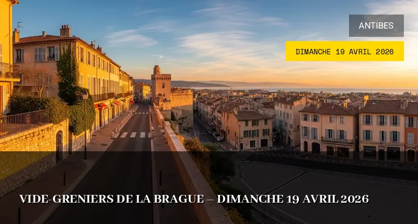 Affiche de l'événement : Vide-greniers de la Brague – Dimanche 19 Avril 2026