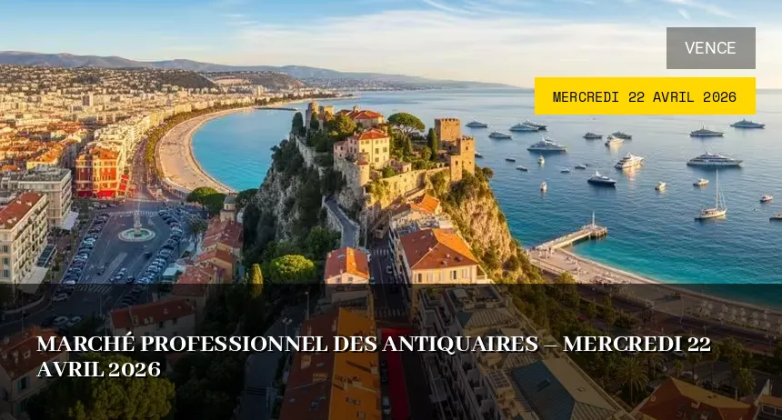 Affiche de l'événement : Marché Professionnel des Antiquaires – Mercredi 22 Avril 2026