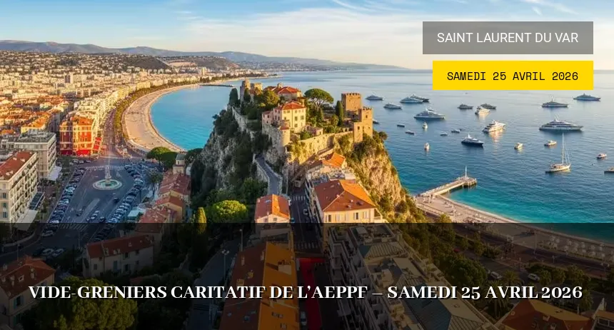 Affiche de l'événement : Vide-greniers caritatif de l&rsquo;AEPPF – Samedi 25 Avril 2026