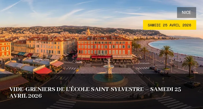 Affiche de l'événement : Vide-greniers de l&rsquo;école Saint-Sylvestre – Samedi 25 Avril 2026