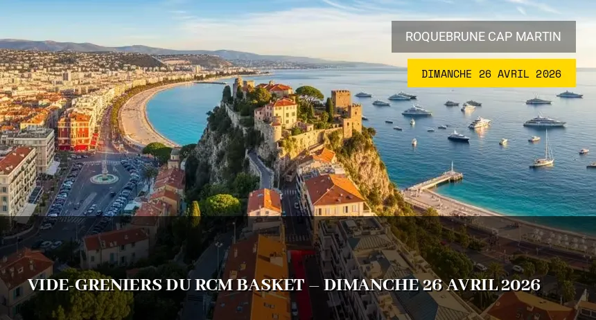 Affiche de l'événement : Vide-greniers du RCM Basket – Dimanche 26 Avril 2026