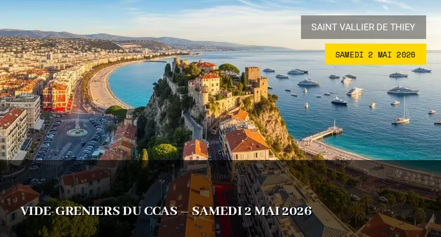 Affiche de l'événement : Vide-greniers du CCAS – Samedi 2 Mai 2026