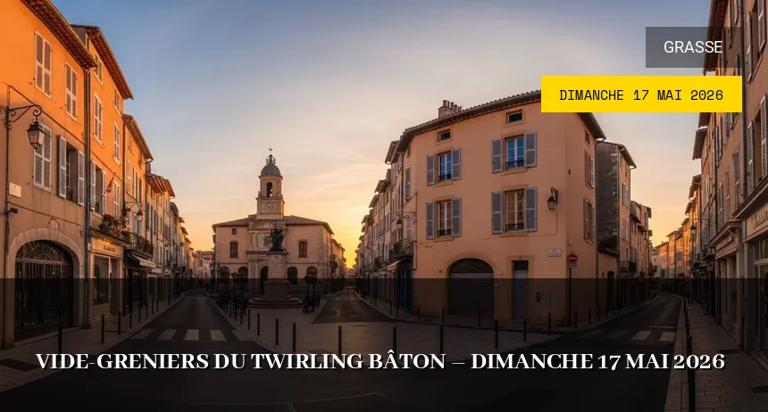 Affiche de l'événement : Vide-greniers du Twirling Bâton – Dimanche 17 Mai 2026