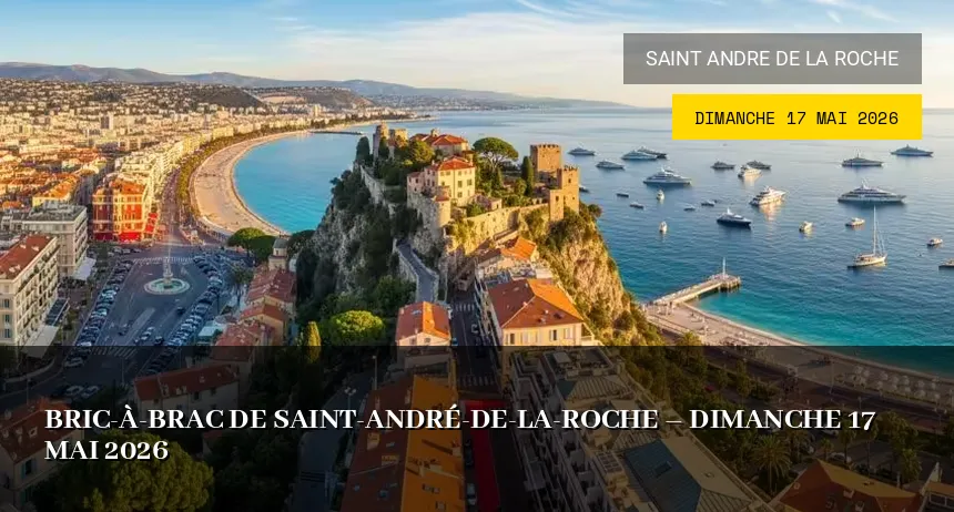 Affiche de l'événement : Bric-à-Brac de Saint-André-de-la-Roche – Dimanche 17 Mai 2026