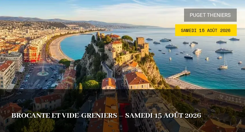 Affiche de l'événement : Brocante et vide-greniers – Samedi 15 Août 2026